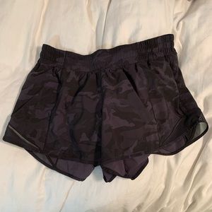 Lululemon dark purple camo shorts